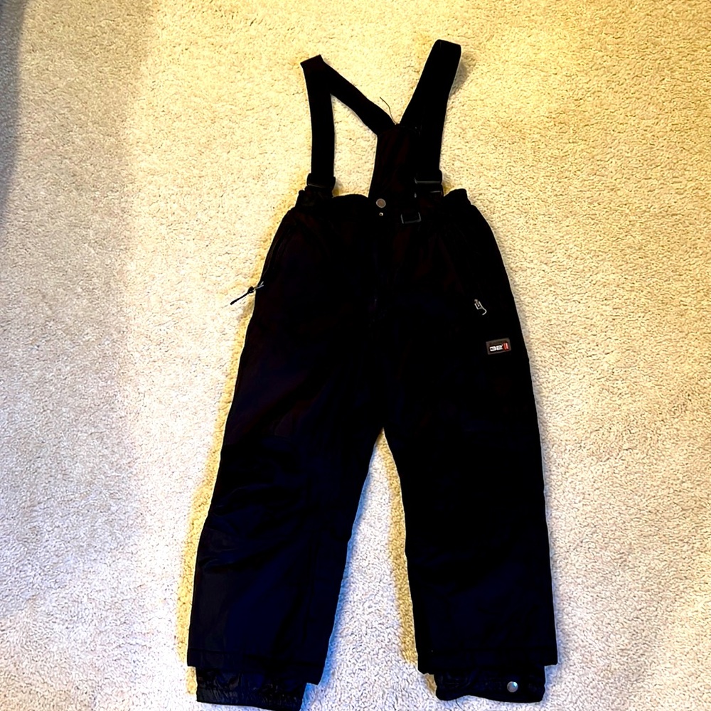 Ski Pants Black Weatherproof Size 5/6